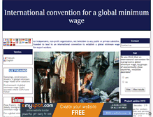 Tablet Screenshot of international-convention-for-minimum-wage.org